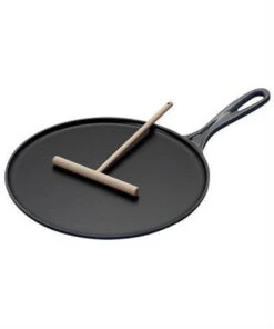 Le Creuset Le Creuster Gietijzeren Pannenkoekpan - Mat Zwart - 27cm -Huis Keuken 1000x1200 1