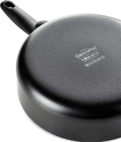 GreenPan Cambridge Hapjespan Met Deksel 28cm - Zwart - Inductie - PFAS-vrij -Huis Keuken 1020x1200