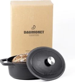 Gietijzeren Braadpan - Sudderpan Zwart Van Daumonet - Ovaal - Ø 29 Cm - 3 Liter - 100% PFAS & PFOA Vrij - Emaille - Geschikt Voor Alle Warmtebronnen - Elektrisch - Gas - Halogeen - Inductie - Keramisch - Vaatwasserbestendig -Huis Keuken 1087x1200