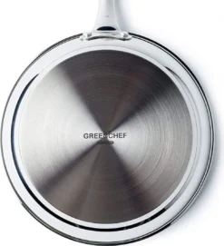 GreenChef Profile Plus Koekenpan 24cm - Zilverkleurig - Inductie - PFAS-vrij -Huis Keuken 1093x1200