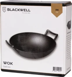 Blackwell Wadjan Wokpan - Gietijzer - 36 Cm - Zwart -Huis Keuken 1123x1200