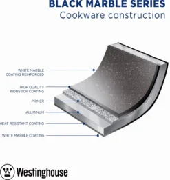 Westinghouse Wokpan Inductie - Ø 30 Cm - Zwart Marmer - Met Deksel -Huis Keuken 1134x1200 2