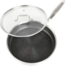 Honingraat Heavy Duty Anti-aanbak Koekenpan - Steelpan - Wok - Met Deksel 30 Cm - Gas - Elektrisch - Inductie - Oven -Huis Keuken 1179x1200 1