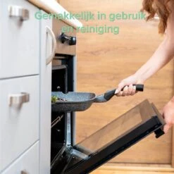 Coninx Grillpan 28CM - Steakpan - Afneembare Handgreep - PFAS-vrij - Grijs -Huis Keuken 1199x1200 5