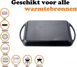 Kicinn Grillplaat - Gietijzer - Geëmailleerd - Incl. Accessoires - Ø 33 X 21.8 Cm (LxB) -Huis Keuken 1200x1045 1