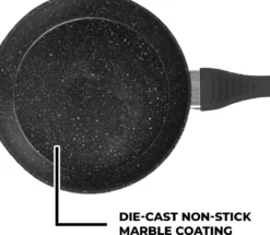 Premium Inductie Koekenpannenset - 3 Delig - Keramisch - Ø 20, 24 & 28 Cm - Braadpan - Zwart -Huis Keuken 1200x1045