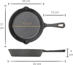 Blackwell Koekenpannenset - Gietijzer - ø 16, 20 En 25 Cm - Zonder Anti-aanbaklaag 17 Blackwell Koekenpannenset - Gietijzer - ø 16, 20 En 25 Cm - Zonder Anti-aanbaklaag -Huis Keuken 1200x1066