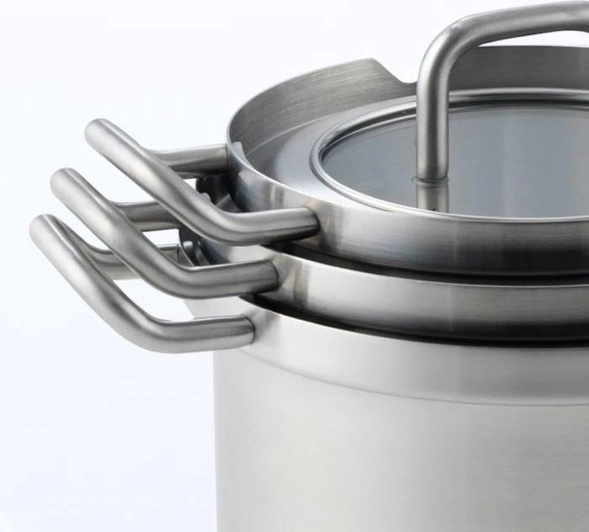 BK-Q-Linair Master Glas Kookpan 18 Cm - RVS - Glazen Deksel - Veilig Afgietsysteem - Inductie 7 BK-Q-Linair Master Glas Kookpan 18 Cm - RVS - Glazen Deksel - Veilig Afgietsysteem - Inductie - Afbeelding 7