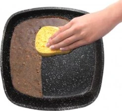 Herenthal Dubbele Grillpan - Ø 28 Cm - Koekenpan - Keramische Pan - Marmeren Coating Met Antiaanbaklaag - PFAS & PFOA Vrij - Pan - Grill - Vermindert Geur, Rook En Oliespatten - Zilver -Huis Keuken 1200x1097