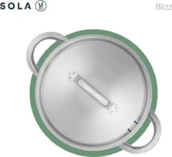 Sola Pannenset Blizz - 4 Delig - Ø Cm - Zilver - RVS - Sandwichbodem -Huis Keuken 1200x1098 2