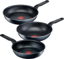 Tefal XL Force Pannenset 3 Delig - Kookpannen Ø 24 Cm + Ø 28 Cm & Wokpan Ø 28 Cm - Niet Geschikt Voor Inductie