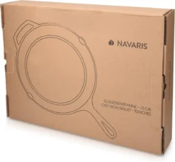 Navaris Gietijzeren Koekenpan - Braadpan Van Gietijzer - Ronde Skillet - Geschikt Voor Alle Warmtebronnen - Ø 25 Cm - Ovenbestendig Tot 260?graden -Huis Keuken 1200x1109 2