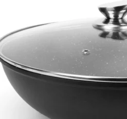 Cheffinger | Luxe Wokpan Met Deksel | 36CM | Alle Warmtebronnen | Oriental -Huis Keuken 1200x1127