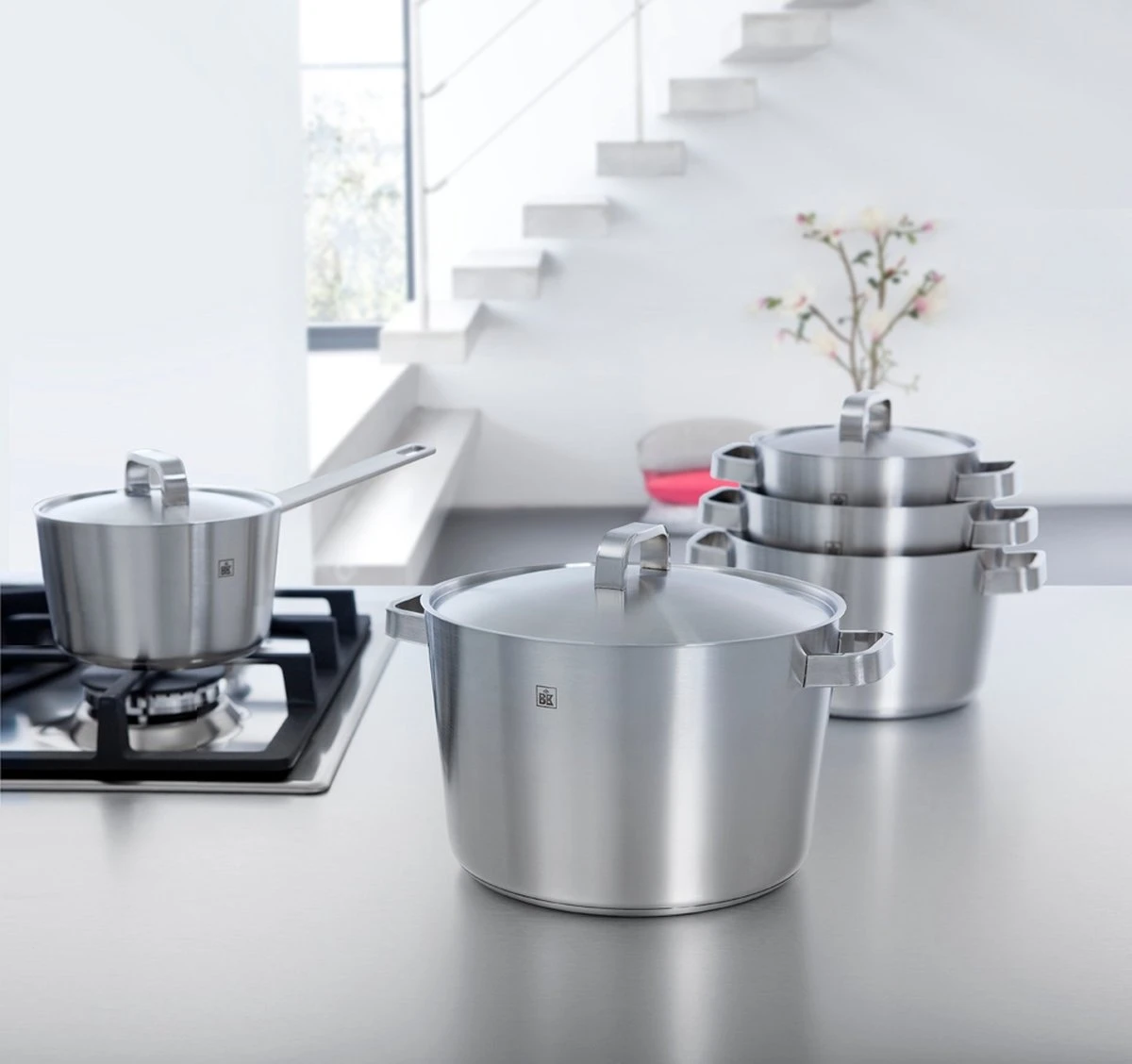 BK Conical+ Kookpannenset - 5-delig - RVS - Inductie 3 BK Conical+ Kookpannenset - 5-delig - RVS - Inductie - Afbeelding 3