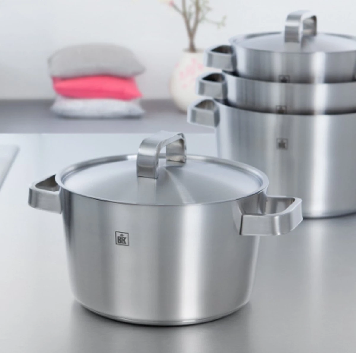 BK Conical+ Kookpannenset - 5-delig - RVS - Inductie 7 BK Conical+ Kookpannenset - 5-delig - RVS - Inductie - Afbeelding 7