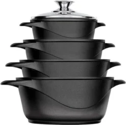 Smile 10-delige Pannenset - Type MGK-12 - Zwart