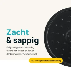 MOA Gietijzeren Braadpan - Inhoud 4,75 Liter - 26CM - Rond - Alle Warmtebronnen - Ook Voor Inductie - Gewicht 5,8 Kg - Bordeaux Rood - MC26BR -Huis Keuken 1200x1200 1007