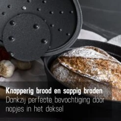 Gietijzeren Braadpan - Sudderpan Zwart Van Daumonet - Ovaal - Ø 29 Cm - 3 Liter - 100% PFAS & PFOA Vrij - Emaille - Geschikt Voor Alle Warmtebronnen - Elektrisch - Gas - Halogeen - Inductie - Keramisch - Vaatwasserbestendig -Huis Keuken 1200x1200 1096