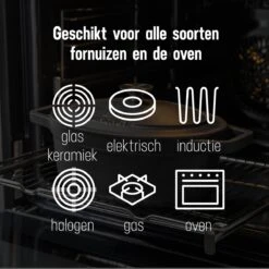 Gietijzeren Braadpan - Sudderpan Zwart Van Daumonet - Ovaal - Ø 29 Cm - 3 Liter - 100% PFAS & PFOA Vrij - Emaille - Geschikt Voor Alle Warmtebronnen - Elektrisch - Gas - Halogeen - Inductie - Keramisch - Vaatwasserbestendig -Huis Keuken 1200x1200 1102