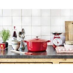 BK Bourgogne Braadpan Ø 28 Cm - Rood - Gietijzer - Inductie -Huis Keuken 1200x1200 1138