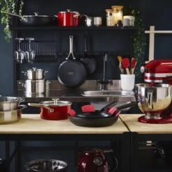 KitchenAid Stainless Steel Hapjespan Met Glazen Deksel ø28cm - RVS - Inductie - Anti-aanbak -Huis Keuken 1200x1200 1256