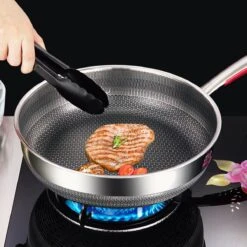 MONFORTT. Hapjespan Ø 28cm Anti-aanbaklaag 7 Lagen Staal Met Deksel -Huis Keuken 1200x1200 1290