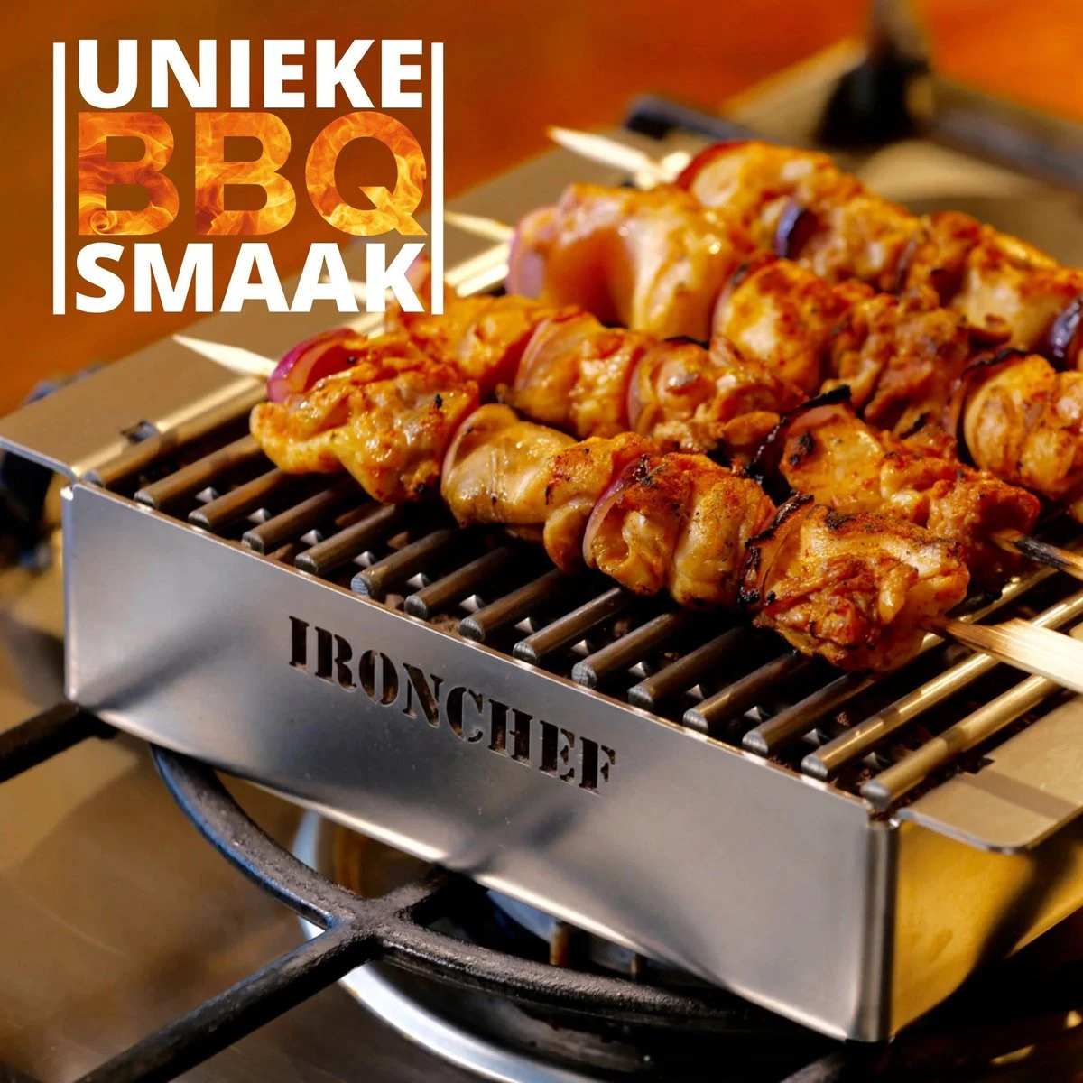 IRONCHEF Lavastenen Grill - Geschikt Voor Gasfornuis - Barbecue - BBQ - Grillplaat - Grilplaat - Bakplaat - Grillpan 8 IRONCHEF Lavastenen Grill - Geschikt Voor Gasfornuis - Barbecue - BBQ - Grillplaat - Grilplaat - Bakplaat - Grillpan - Afbeelding 8