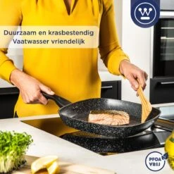 Westinghouse Grillpan - Ø 28 Cm - Zwart Marmer - Geschikt Voor Alle Warmtebronnen Inclusief Inductie - Steakpan Met Antiaanbaklaag- Aluminium 12 Westinghouse Grillpan - Ø 28 Cm - Zwart Marmer - Geschikt Voor Alle Warmtebronnen Inclusief Inductie - Steakpan Met Antiaanbaklaag- Aluminium -Huis Keuken 1200x1200 1354