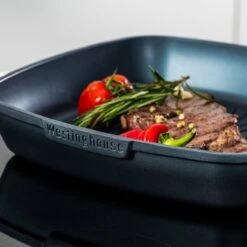 Westinghouse Performance Series - Grillpan Inductie 28cm - Luxe Grillpan - Blauw - Steakpan - Geschikt Voor Alle Warmtebronnen Inclusief Inductie En Ovenbestendig -Huis Keuken 1200x1200 1375