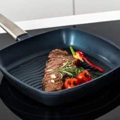 Westinghouse Performance Series - Grillpan Inductie 28cm - Luxe Grillpan - Blauw - Steakpan - Geschikt Voor Alle Warmtebronnen Inclusief Inductie En Ovenbestendig -Huis Keuken 1200x1200 1376
