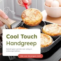 Merkloos Pancake Pan - Omeletpan - Eierpan - Anti Aanbaklaag - PFAS Vrij - Pancake Maker - Geschikt Voor Alle Warmtebronnen - Inductie Pannen -Huis Keuken 1200x1200 1431