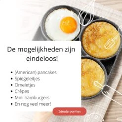 Anti-aanbak Pancake Pan | American Pancake Pan | Omelet Pan | Geschikt Voor Inductie & Alle Warmtebronnen | Eierpan | Omeletmaker | Pancake Maker | Mini Pannenkoekenpan -Huis Keuken 1200x1200 1445