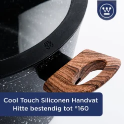 Westinghouse Kookpan/Braadpan Inductie - Ø 24 Cm - Zwart Marmer - Speciale Editie -Huis Keuken 1200x1200 15
