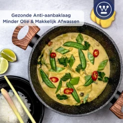 Westinghouse Kookpan/Braadpan Inductie - Ø 24 Cm - Zwart Marmer - Speciale Editie -Huis Keuken 1200x1200 16