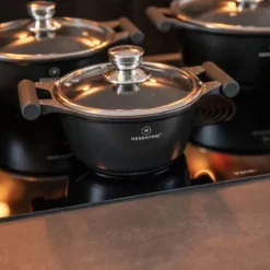 Herenthal Inductie Pannenset - Luxe 10-delige Koekenpanset - Voor Alle Warmtebronnen - Met Glazen Deksels En Koudgrepen - Zwart 15 Herenthal Inductie Pannenset - Luxe 10-delige Koekenpanset - Voor Alle Warmtebronnen - Met Glazen Deksels En Koudgrepen - Zwart -Huis Keuken 1200x1200 204