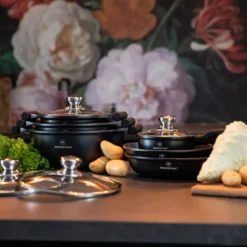 Herenthal Inductie Pannenset - Luxe 10-delige Koekenpanset - Voor Alle Warmtebronnen - Met Glazen Deksels En Koudgrepen - Zwart 17 Herenthal Inductie Pannenset - Luxe 10-delige Koekenpanset - Voor Alle Warmtebronnen - Met Glazen Deksels En Koudgrepen - Zwart -Huis Keuken 1200x1200 206