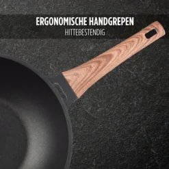Rosmarino Black Line - Wokpan - Ø30cm - 100% PFAS & PFOA Vrij - Gegoten Aluminium - Non-stick Minerale Coating - Ergonomische Handgreep - Geschikt Voor Alle Warmtebronnen & Vaatwasser -Huis Keuken 1200x1200 354