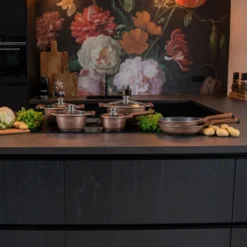 Herenthal Inductie Pannenset- Luxe 10-delige Koekenpannenset - Voor Alle Warmtebronnen - Met Glazen Deksels - Koper -Huis Keuken 1200x1200 43