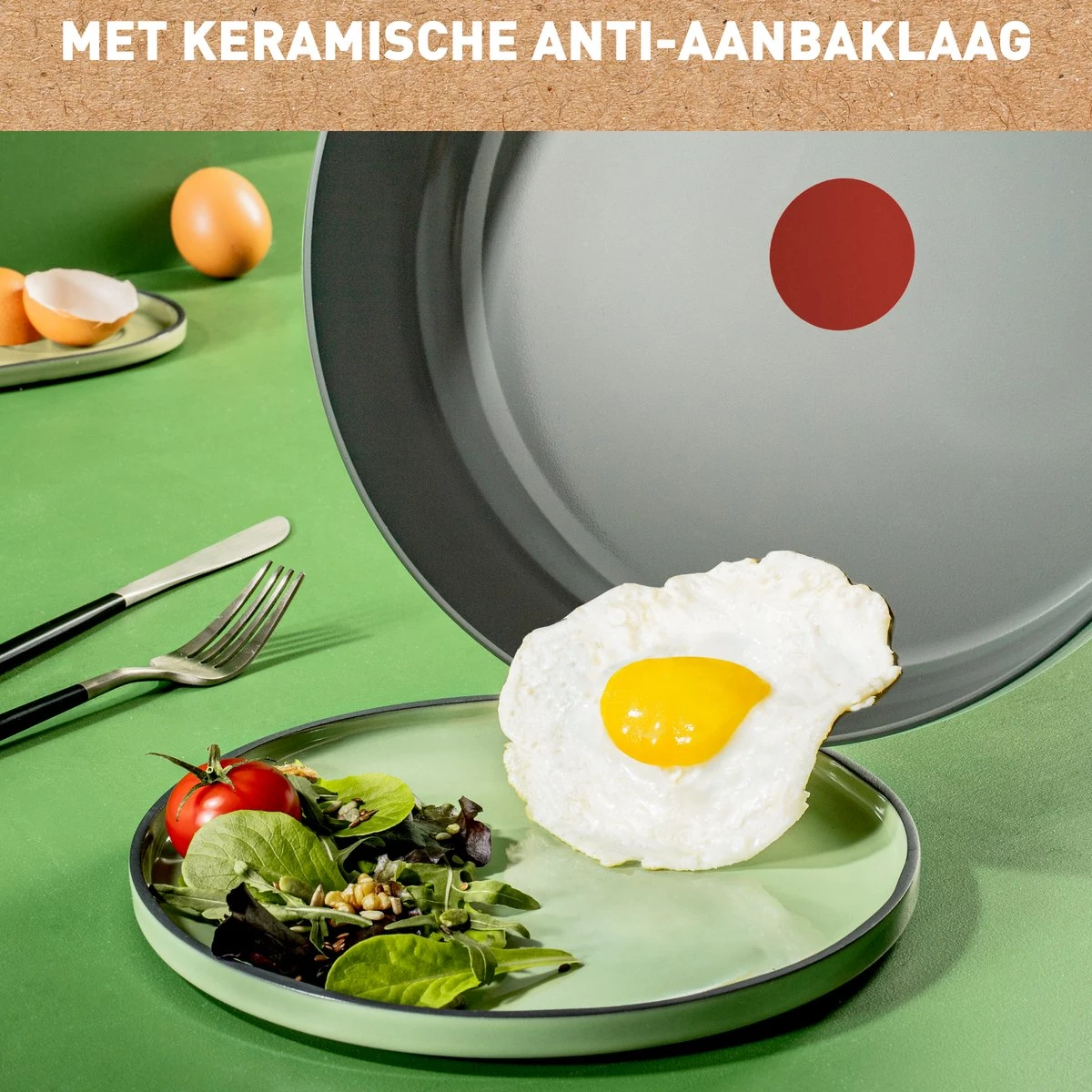 Tefal Renew+ Keramische Koekenpan - Ø 28 Cm 12 Tefal Renew+ Keramische Koekenpan - Ø 28 Cm - Afbeelding 12
