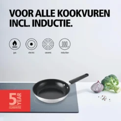 BRABANTIA ENJOYMENT Koekenpan - Keramische Antiaanbaklaag - Ø 24 Cm - Inductie - Pfas Vrij -Huis Keuken 1200x1200 546