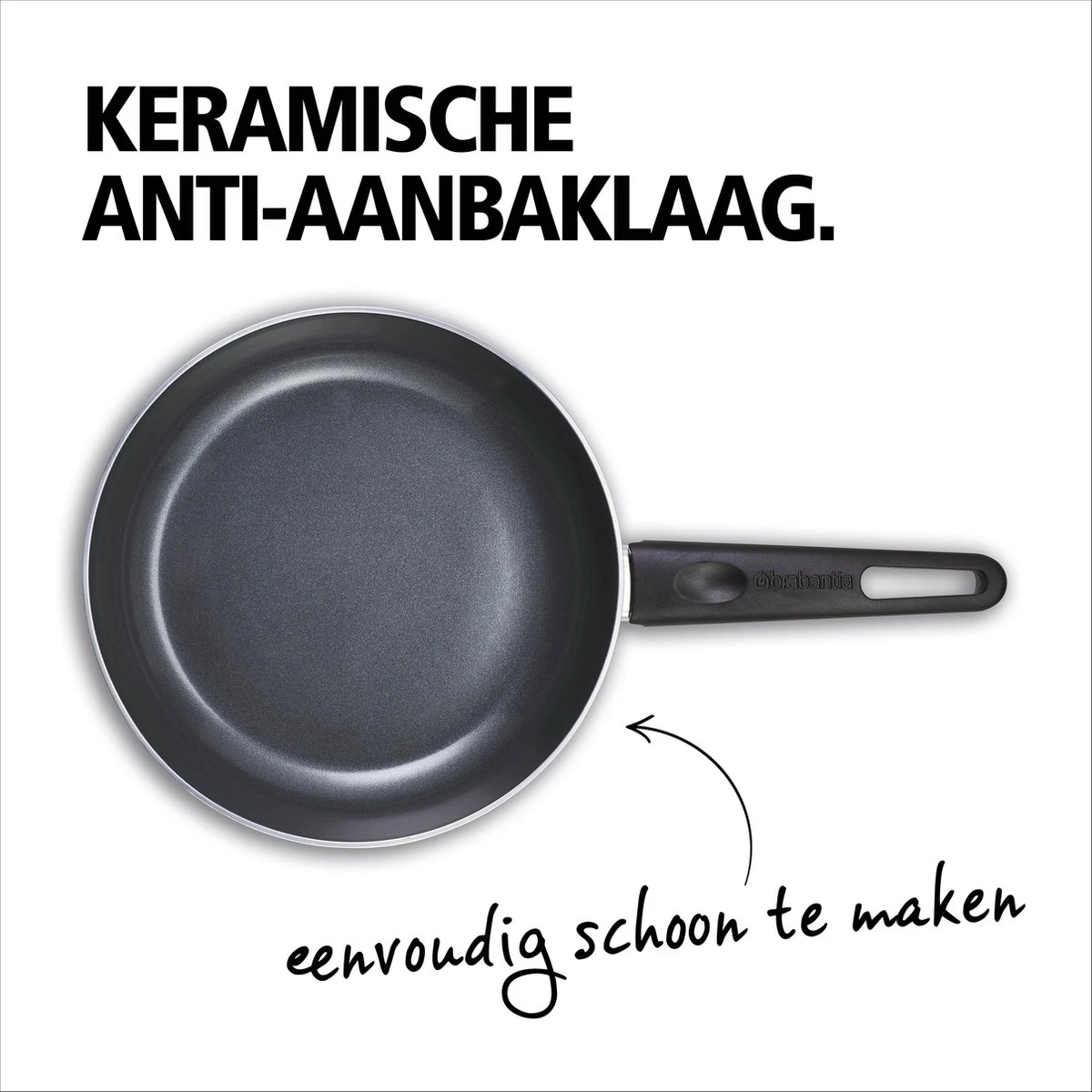 BRABANTIA INDU+ Koekenpan - Keramische Antiaanbaklaag - Ø 20 Cm - Inductie - Pfas Vrij 5 BRABANTIA INDU+ Koekenpan - Keramische Antiaanbaklaag - Ø 20 Cm - Inductie - Pfas Vrij - Afbeelding 5