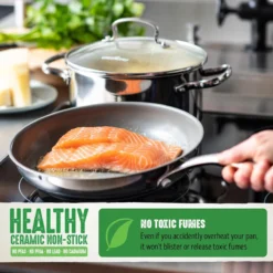 GreenChef Profile Plus Koekenpan 24cm - Zilverkleurig - Inductie - PFAS-vrij -Huis Keuken 1200x1200 555