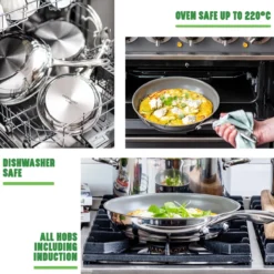 GreenChef Profile Plus Koekenpan 24cm - Zilverkleurig - Inductie - PFAS-vrij -Huis Keuken 1200x1200 557