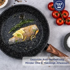 Westinghouse Koekenpan Inductie - Ø 20 Cm - Zwart Marmer - Speciale Editie -Huis Keuken 1200x1200 637