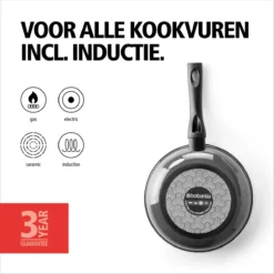 BRABANTIA LIVING Koekenpan - Ø 20 Cm - Antiaanbak - Inductie - Zwart -Huis Keuken 1200x1200 718
