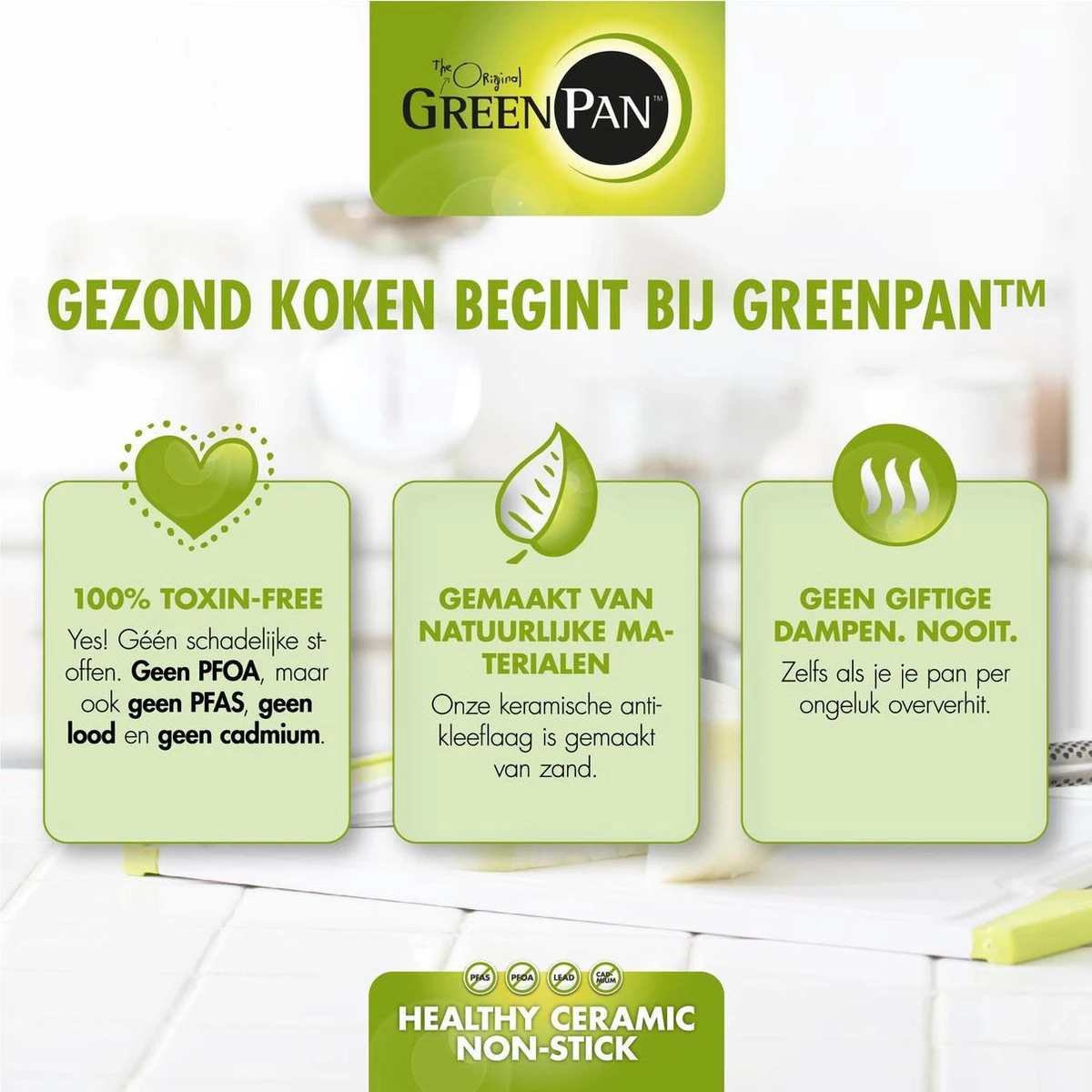 GreenPan Brussels Koekenpan 20cm - Zwart - Inductie - PFAS-vrij 4 GreenPan Brussels Koekenpan 20cm - Zwart - Inductie - PFAS-vrij - Afbeelding 4