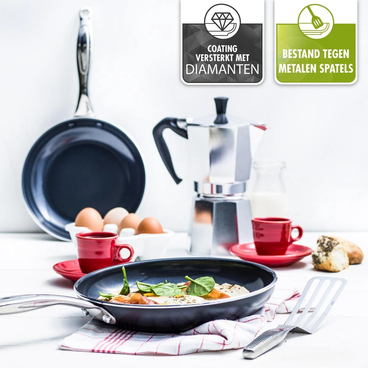 GreenPan Brussels Koekenpan 20cm - Zwart - Inductie - PFAS-vrij 8 GreenPan Brussels Koekenpan 20cm - Zwart - Inductie - PFAS-vrij - Afbeelding 8