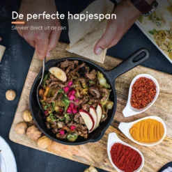 Ocina Gietijzeren Pan – Set Van 3 Stuks – ø25cm, ø19.5cm En ø16cm - Skillet - Koekenpan – Hapjespan – Koekenpan Inductie – Koekenpannenset - Gietijzeren Pan Bbq - Gietijzer - Incl. Receptenboek 14 Ocina Gietijzeren Pan – Set Van 3 Stuks – ø25cm, ø19.5cm En ø16cm - Skillet - Koekenpan – Hapjespan – Koekenpan Inductie – Koekenpannenset - Gietijzeren Pan Bbq - Gietijzer - Incl. Receptenboek -Huis Keuken 1200x1200 801