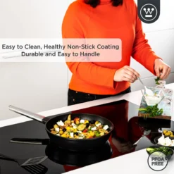Westinghouse Performance Series - Koekenpan Inductie 28cm - Zwart - Geschikt Voor Alle Warmtebronnen Inclusief Inductie En Ovenbestendig -Huis Keuken 1200x1200 886