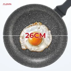 Flonal Pietra Lavica - Koekenpan - Ø 26cm - 100% PFOA Vrij - Aluminium - Ergonomische Handgreep - Geschikt Voor Alle Warmtebronnen -Huis Keuken 1200x1200 899